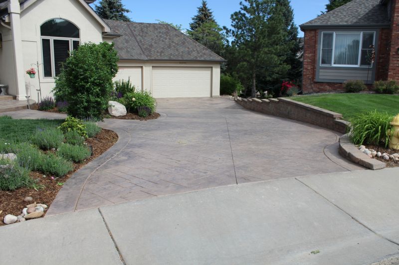 Completed Driveway with Landscaping