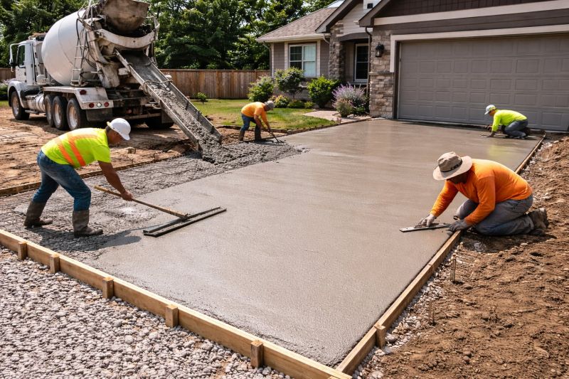 Concrete Driveway Construction Service
