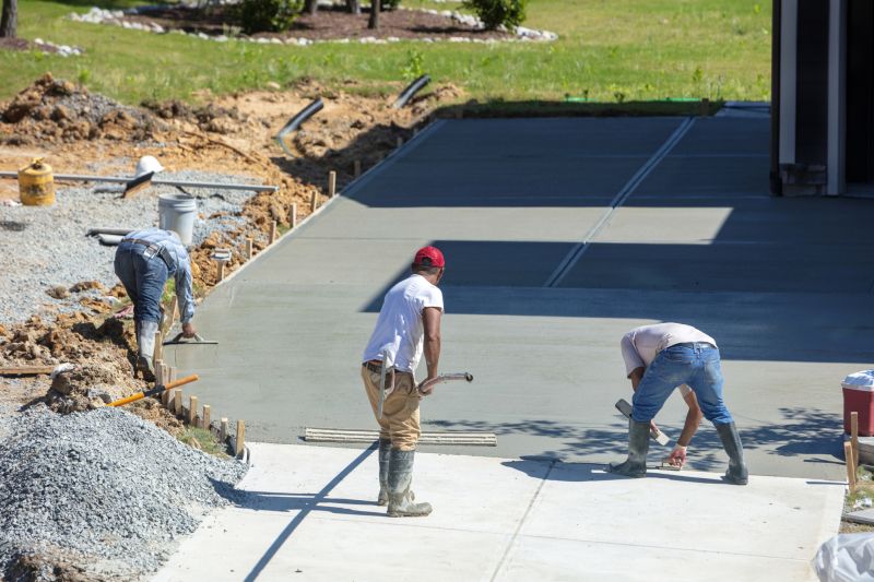Local Concrete Driveway Construction pros at work