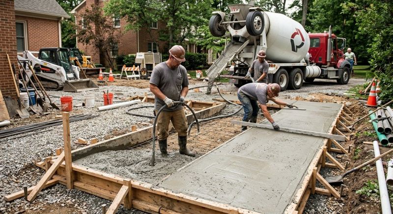 Concrete Driveway Construction